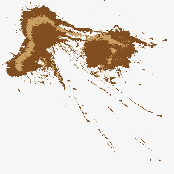 矢量墨汁飞溅免抠