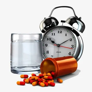 按时吃药矢量免抠