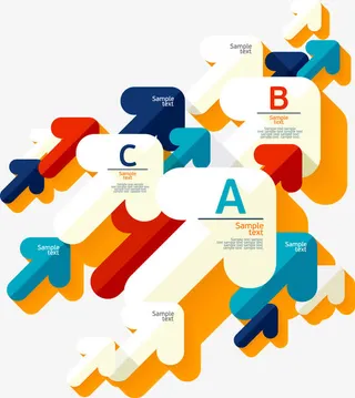 商务信息图表示意图免抠