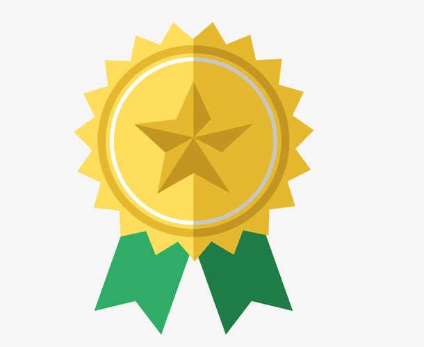 矢量卡通星星等级勋章PNG图片免抠