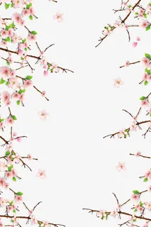 二十四节气春分桃花边框免抠手绘/卡通卡通元素 二十四节气春分桃花边框免抠手绘/卡通卡通元素