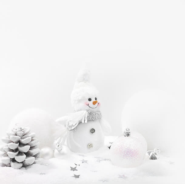 雪人主题圣诞海报设计免抠