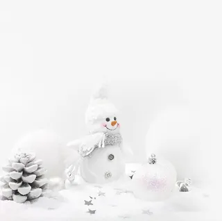 雪人主题圣诞海报设计免抠