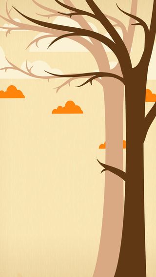 秋天树干PSD分层h5背景素材高清