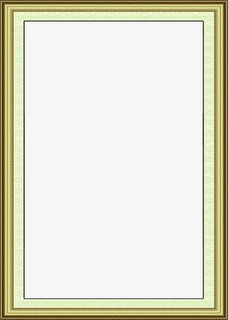 金属质感花纹边框相框免抠