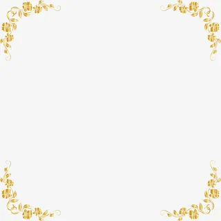 金色树藤框架免抠