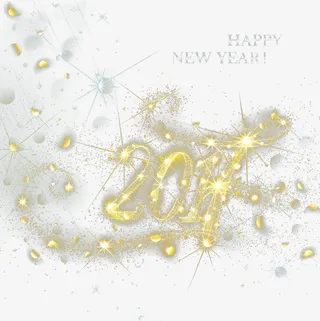 2017彩色发光字体图片免抠