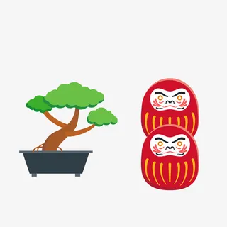 红色现代海报装饰免抠