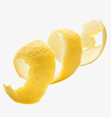 黄色柠檬皮免抠