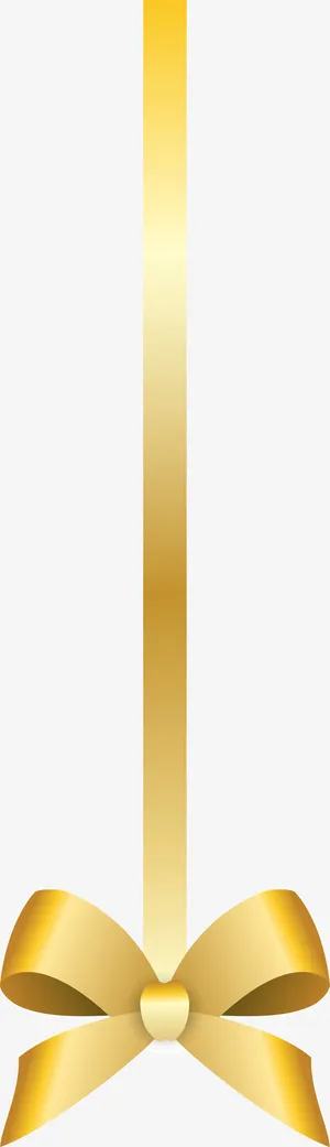 唯美金色蝴蝶结免抠