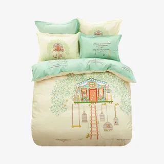 韩版简约全棉四件套免抠