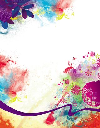 妇女节水墨海报背景素材高清