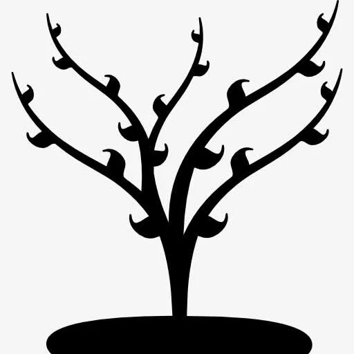 树生长的叶片弹簧图标免抠