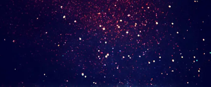 蓝色粒子夜空高清