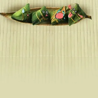 粽子竹帘背景高清