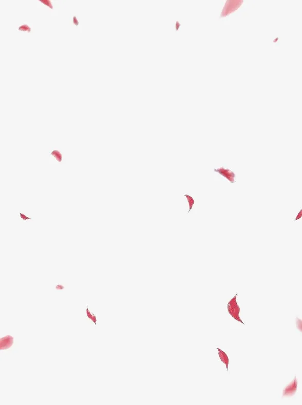 粉色艺术花朵飘散免抠