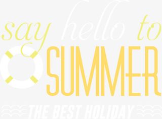 矢量summer游泳圈免抠