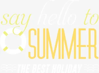 矢量summer游泳圈免抠