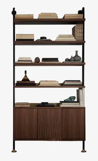 中式风格书架免抠