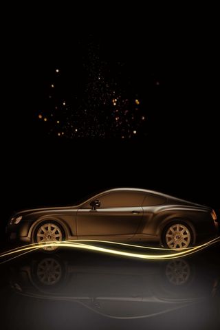 黑色创意神秘汽车海报背景高清