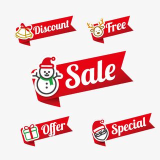 圣诞标签  圣诞老人  圣诞素材04免抠标签元素