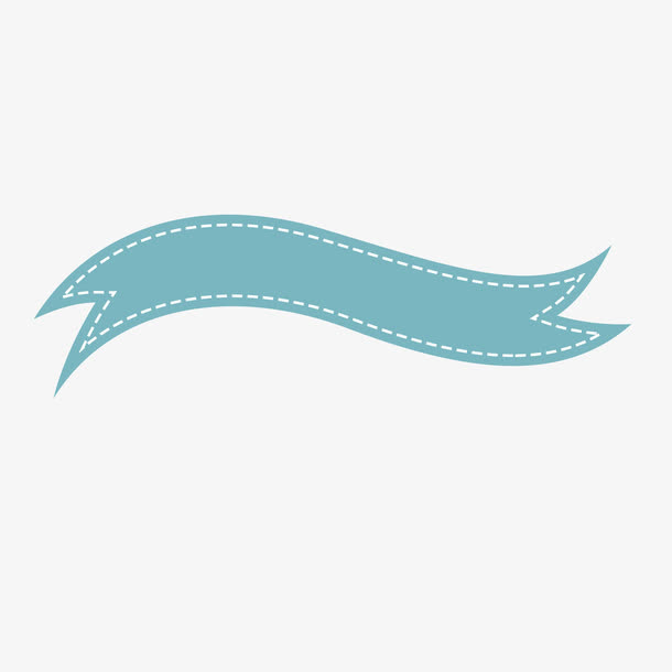 灰色弯曲商务标签免抠