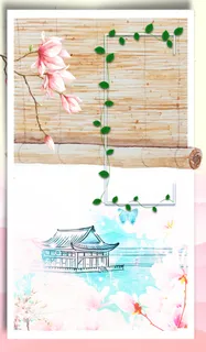 惊蛰清新海报背景高清