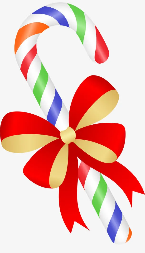 彩色蝴蝶结糖果免抠