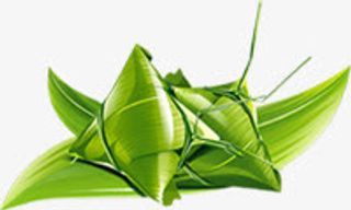 绿色清新粽子食物端午节免抠