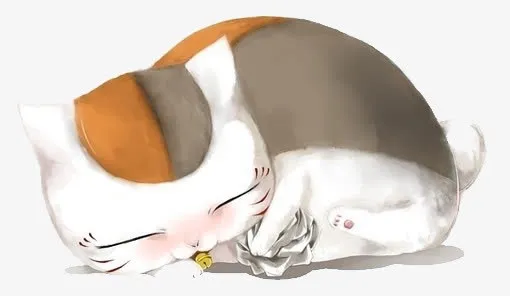 水彩手绘猫咪免抠