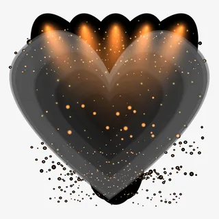 心形光效背景装饰
