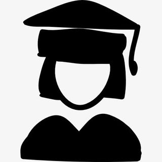 研究生的手绘人图标免抠