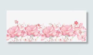 粉红色的花免抠