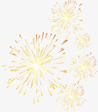 璀璨烟花年终促销免抠