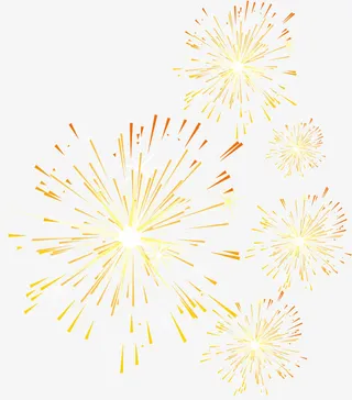 璀璨烟花年终促销免抠