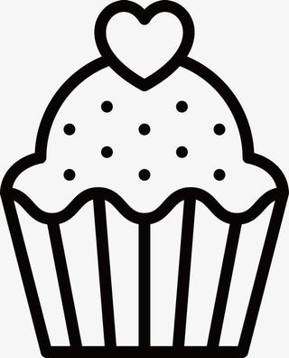 情人节纸杯蛋糕免抠