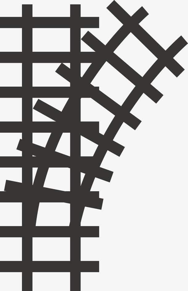 火车分叉路口素材图免抠