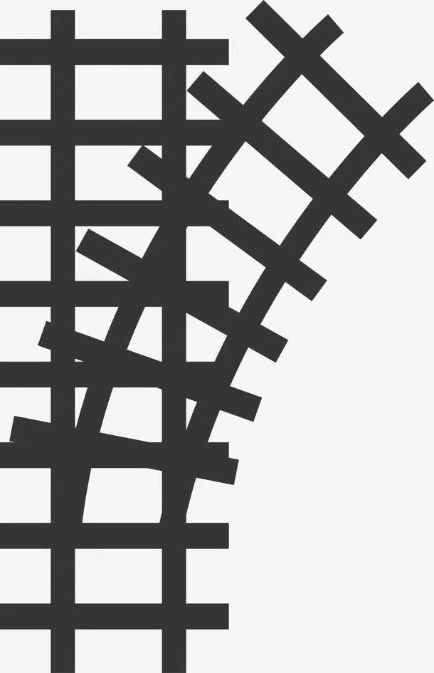 火车分叉路口素材图免抠