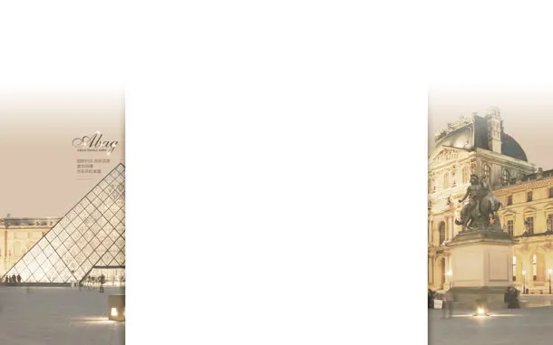 欧美建筑城堡背景矢量图片板式