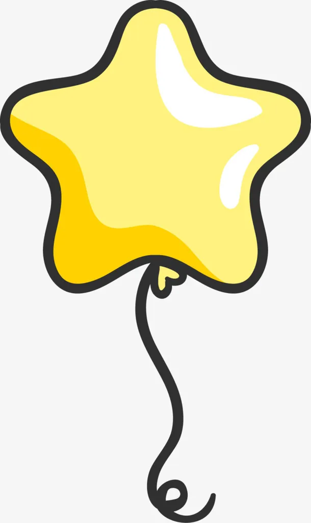 小星星 气球免抠