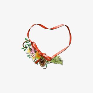 红色丝带心形环免抠