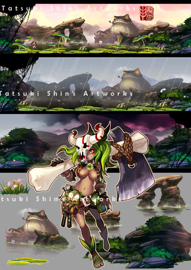 自然风光CG插画免抠