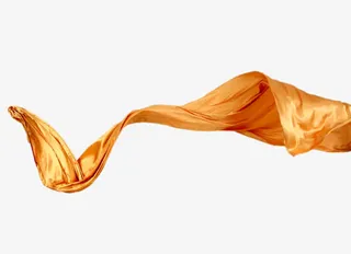 创意金色飘带免抠