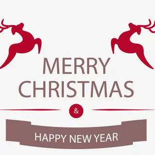 圣诞新年快乐免抠