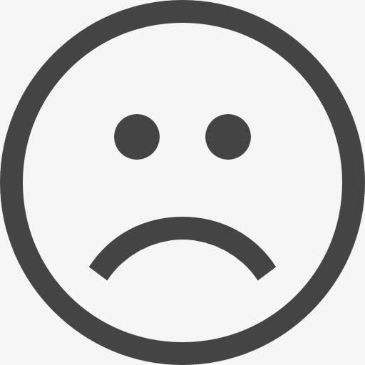 皱眉的脸图标免抠