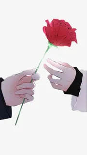 手绘玫瑰花双手免抠 手绘玫瑰花双手免抠