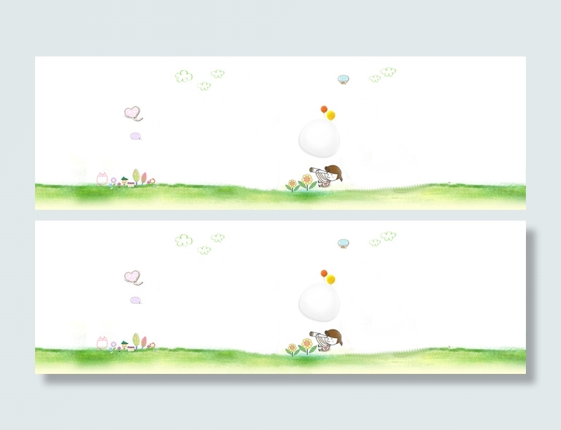卡通母婴淘宝清新背景banner高清