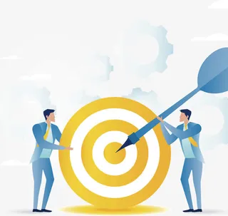 酷炫扁平化企业文化人物素材免抠