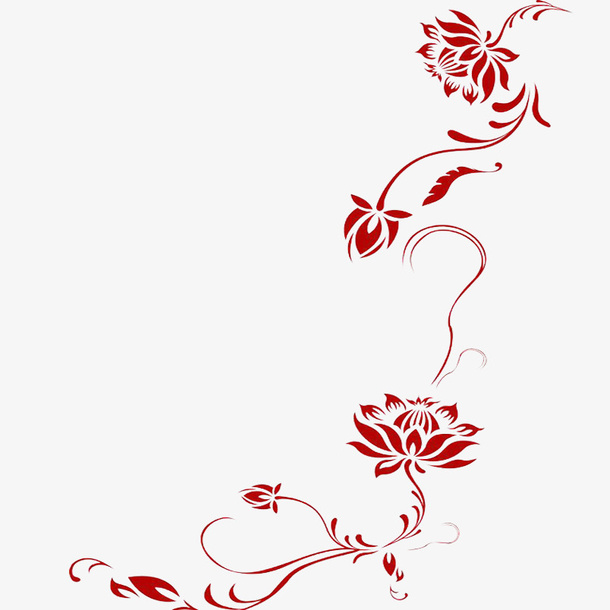 褐色莲花盛开免抠