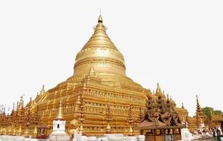 仰光 大金塔免抠